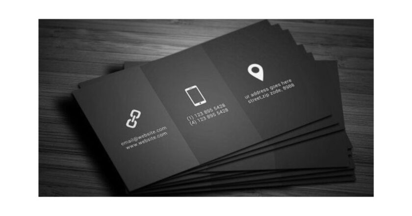 Designing Elegant Black Business Cards